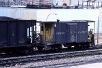 Union RR caboose C-1027 on coal train.